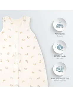 Babyschlafsack "Little Bow" - in Weiß