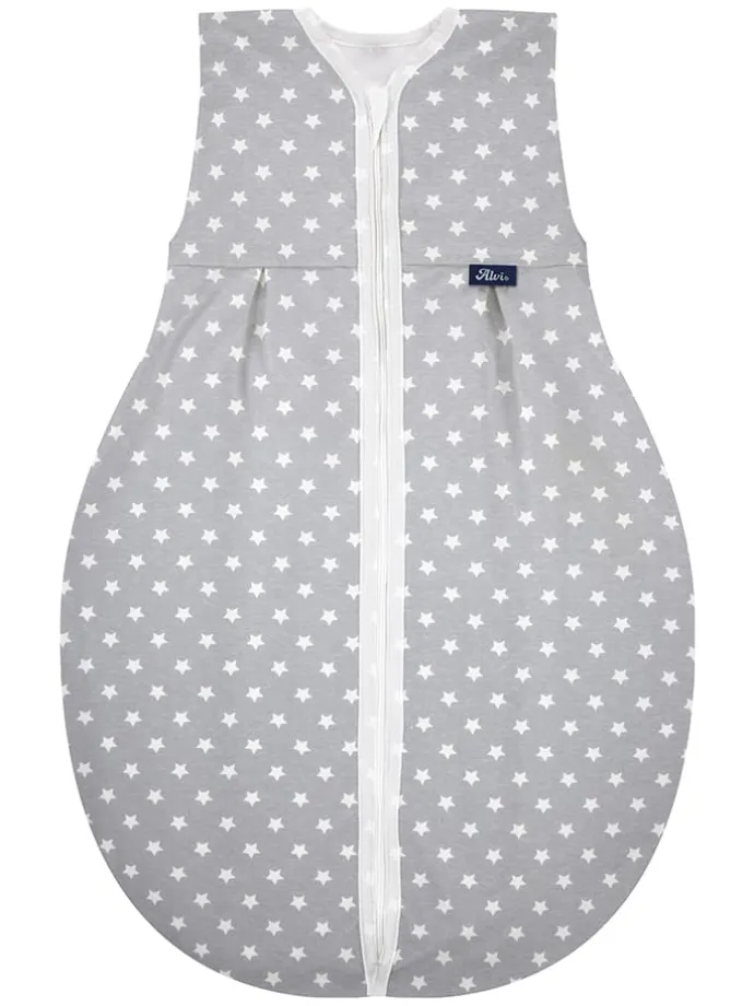 Babyschlafsack "Molton Stars" in Grau