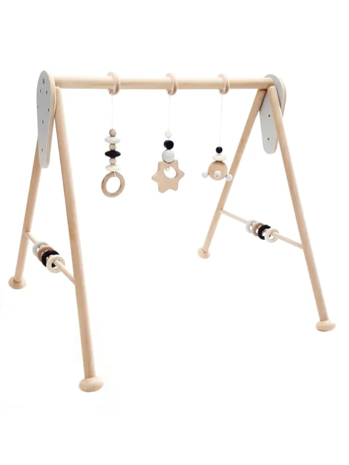 Babyspielgerät "Stern" nature/schwarz