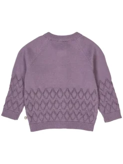 Babystrickjacke in Lilac fog