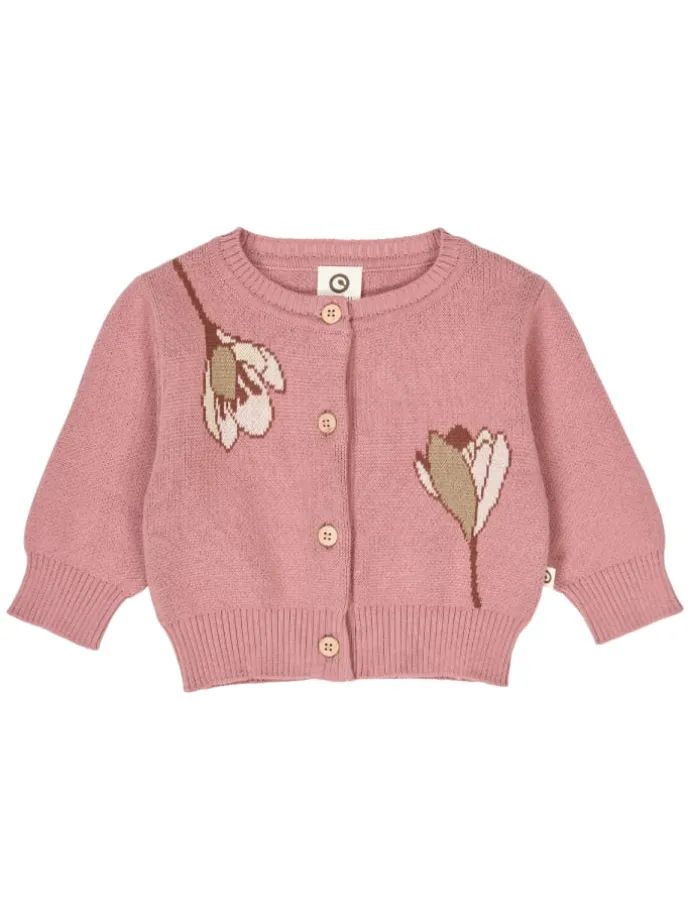 Babystrickjacke in Nostalgia Rose