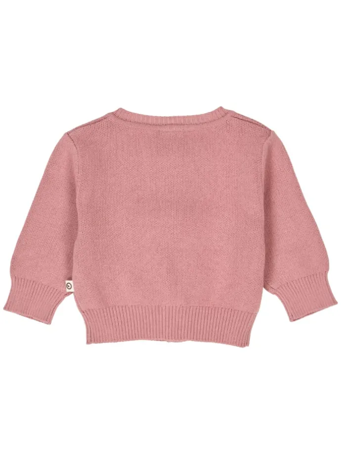 Babystrickjacke in Nostalgia Rose