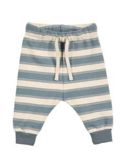 Babysweathose in Oak/ Stormy blue