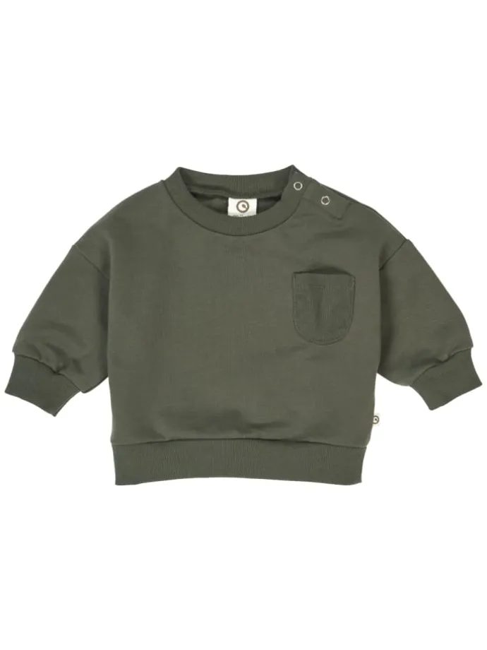 Babysweatshirt in Deep green
