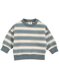 Babysweatshirt in Oak/ Stormy blue