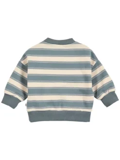Babysweatshirt in Oak/ Stormy blue