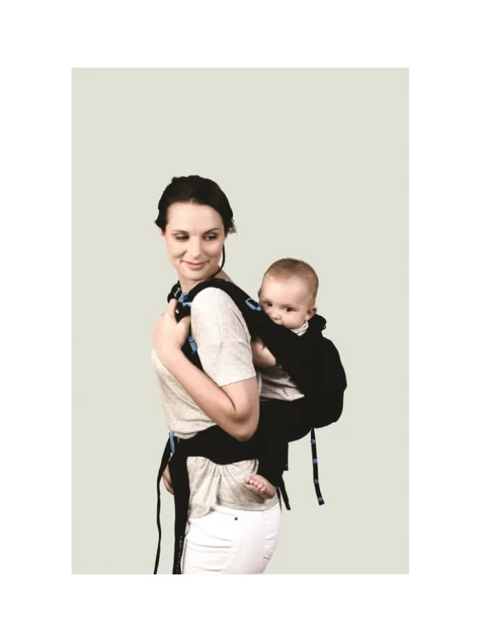 Babytrage "Pao Papoose" in Schwarz