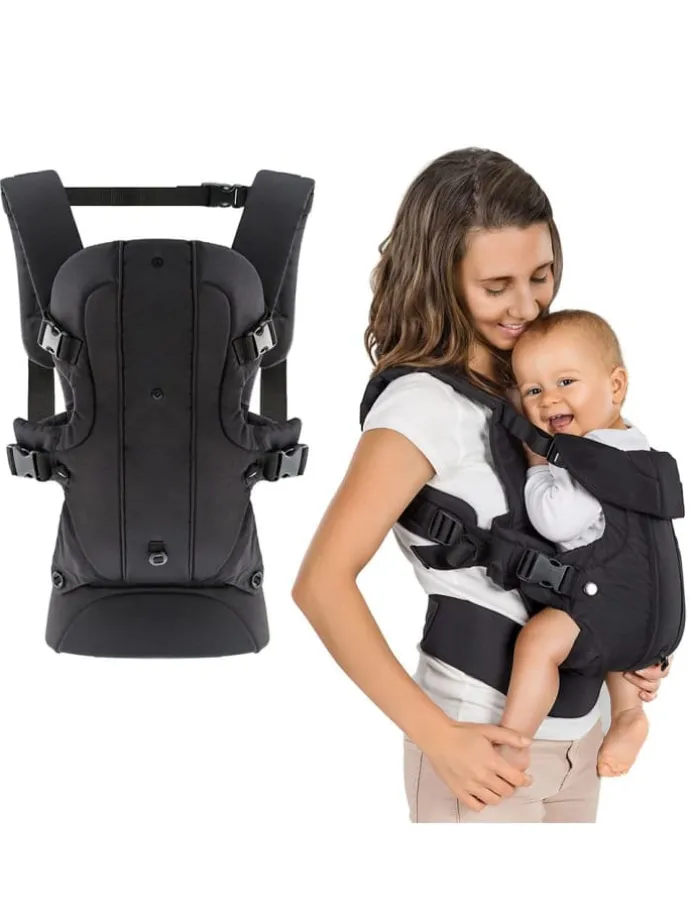 Babytrage Walk 4in1 - Schwarz in schwarz