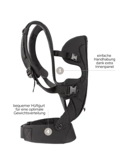 Babytrage Walk 4in1 - Schwarz in schwarz