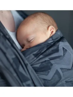 Babytragetuch Gewebtes Tragetuch kbA in Amsterdam black