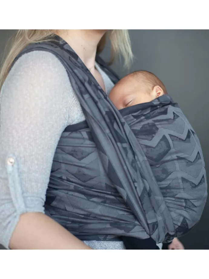 Babytragetuch Gewebtes Tragetuch kbA in Amsterdam black