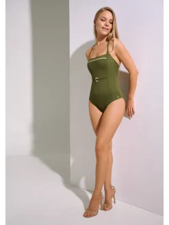 Badeanzug in Khaki