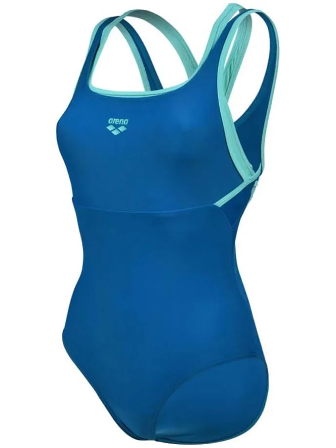 Badeanzug "Solid Control" in Blau