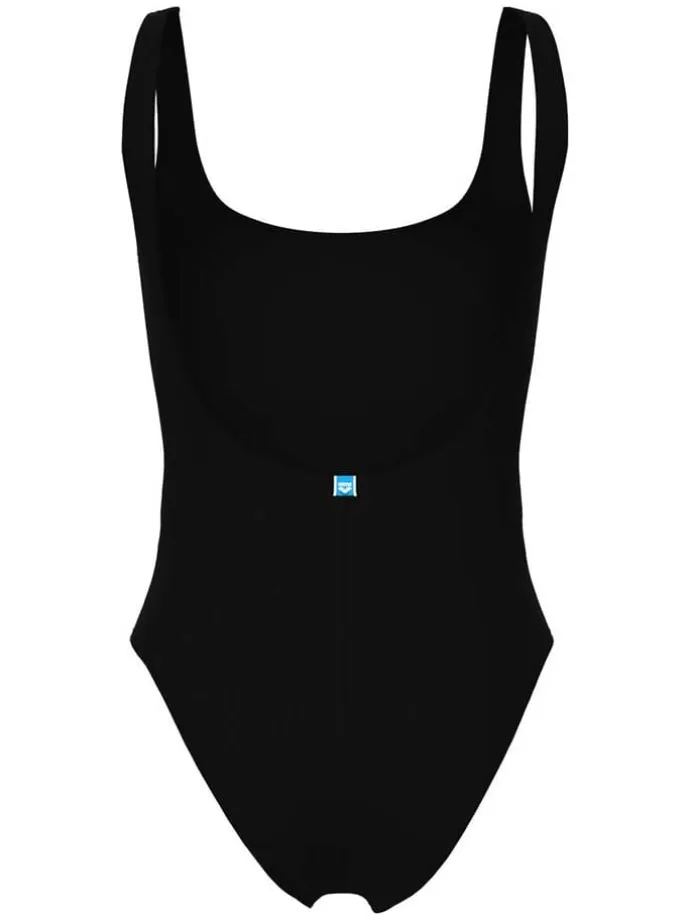Badeanzug "Team Stripe" in Schwarz