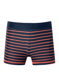 Badehose in Dunkelblau/ Rot