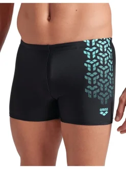 Badehose in Schwarz/ Türkis