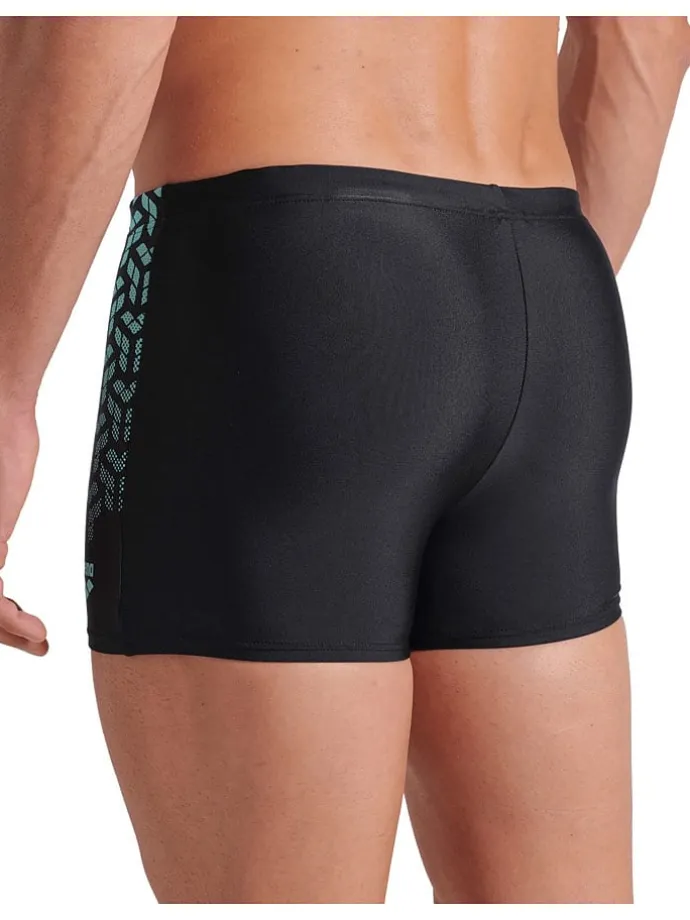 Badehose in Schwarz/ Türkis
