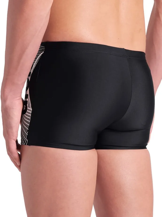 Badehose in Schwarz/ Weiß