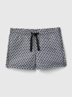 Badehose in Schwarz/ Weiß