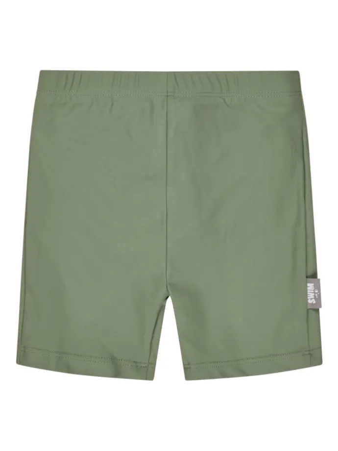 Badehose uni in dunkelgrün
