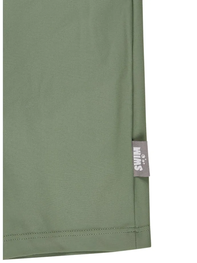 Badehose uni in dunkelgrün