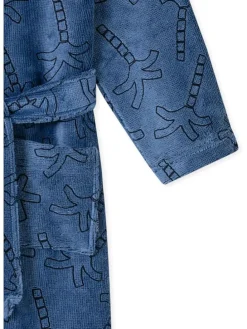 Bademantel in Blau