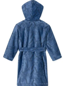 Bademantel in Blau