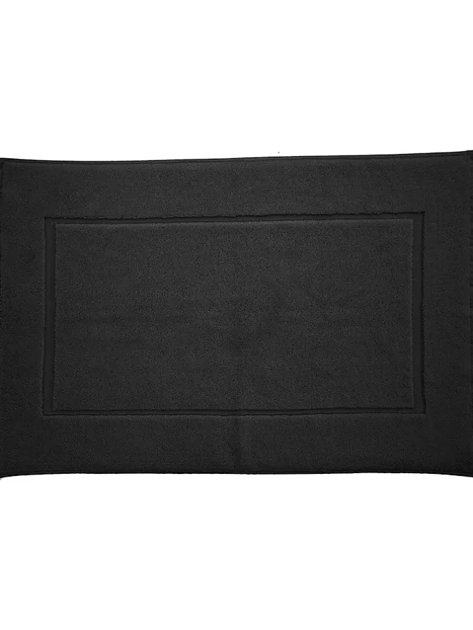 Badematte in Schwarz - (L)50 x (B)80 cm