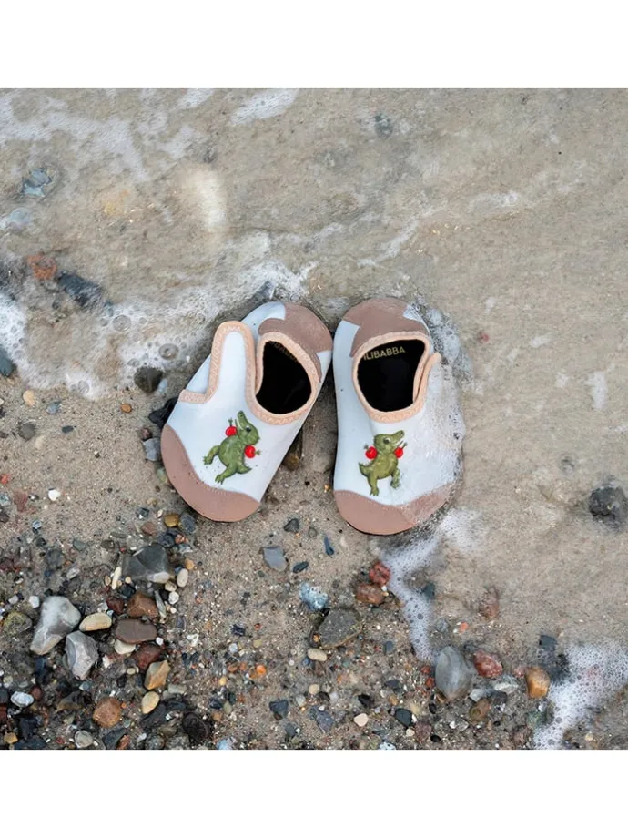 Badeschuhe "Dino Beach" in Weiß