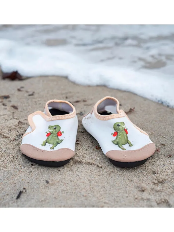 Badeschuhe "Dino Beach" in Weiß