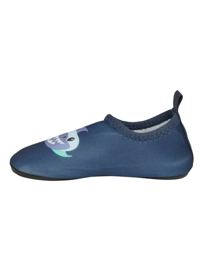 Badeschuhe Hai in marine
