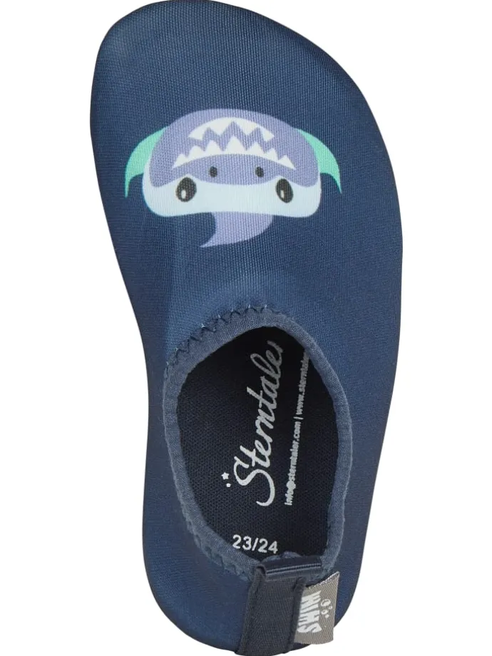Badeschuhe Hai in marine
