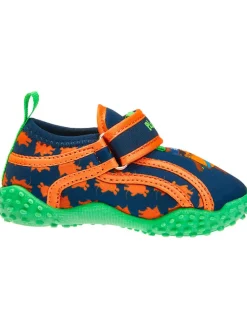 Badeschuhe in Blau/ Orange