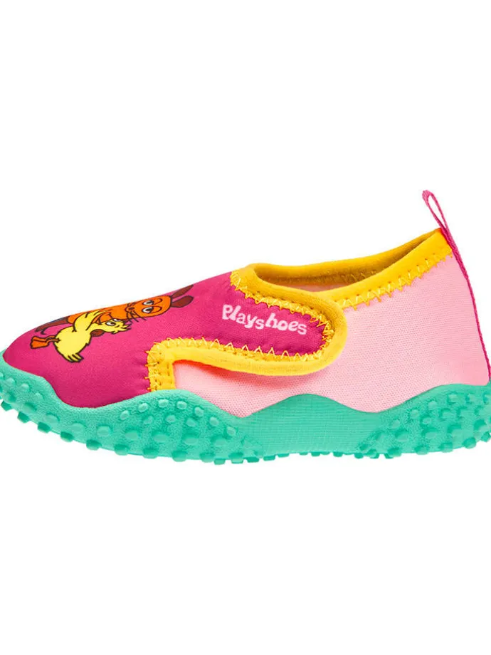 Badeschuhe in Pink/ Türkis