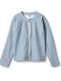 Badeshirt "Ada" in Blau/ Weiß
