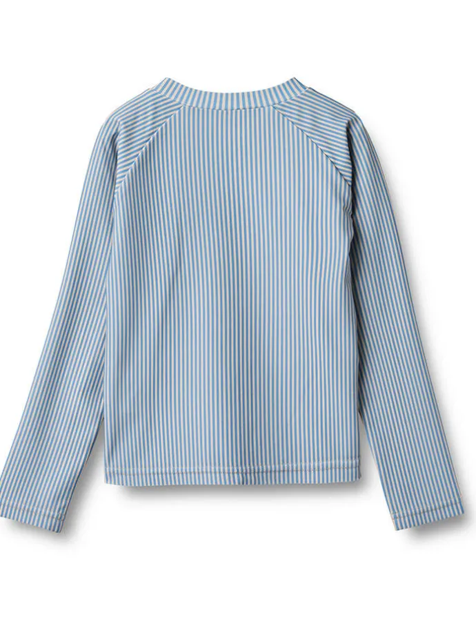 Badeshirt "Ada" in Blau/ Weiß