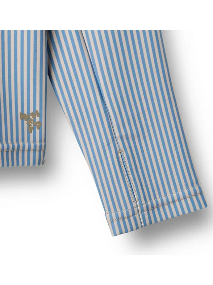 Badeshirt "Ada" in Blau/ Weiß