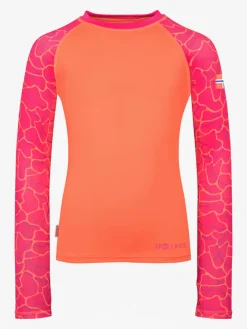 Badeshirt "Haukland" in Orange/ Pink