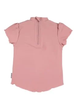 Badeshirt kurzarm Herz in zartrosa
