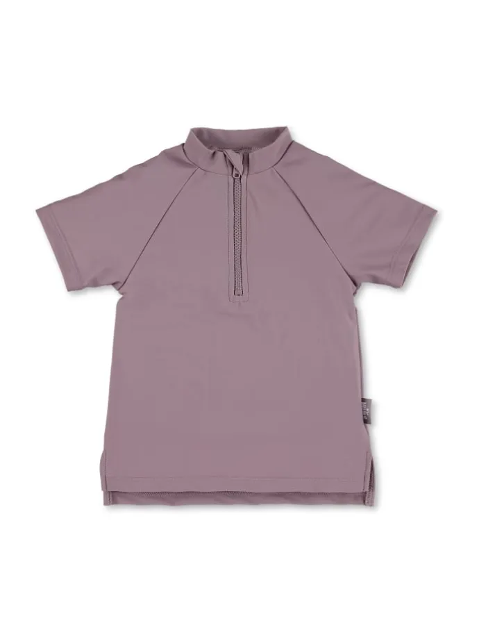 Badeshirt kurzarm uni in helllila