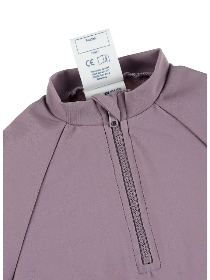 Badeshirt kurzarm uni in helllila