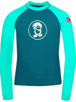 Badeshirt "Kvalvika" in Türkis
