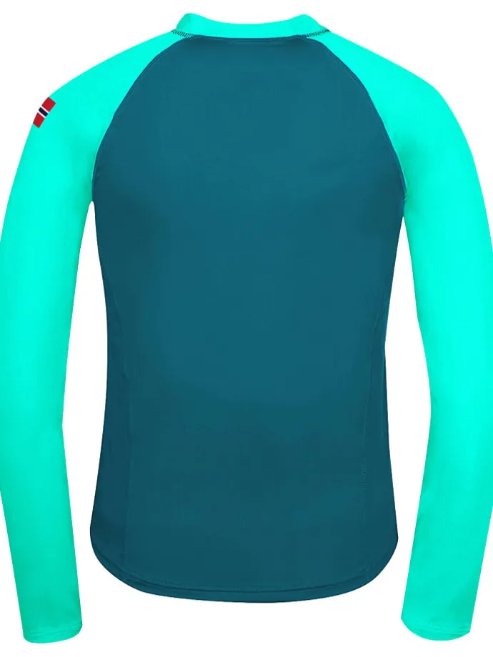 Badeshirt "Kvalvika" in Türkis