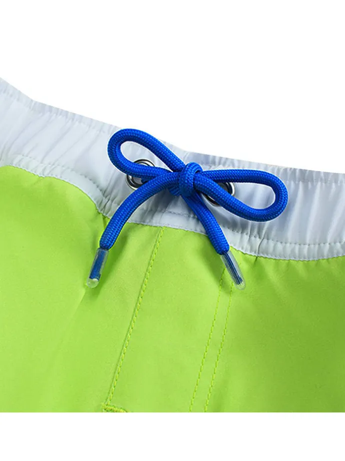 Badeshorts "Aysu" in Blau/ Grün/ Weiß