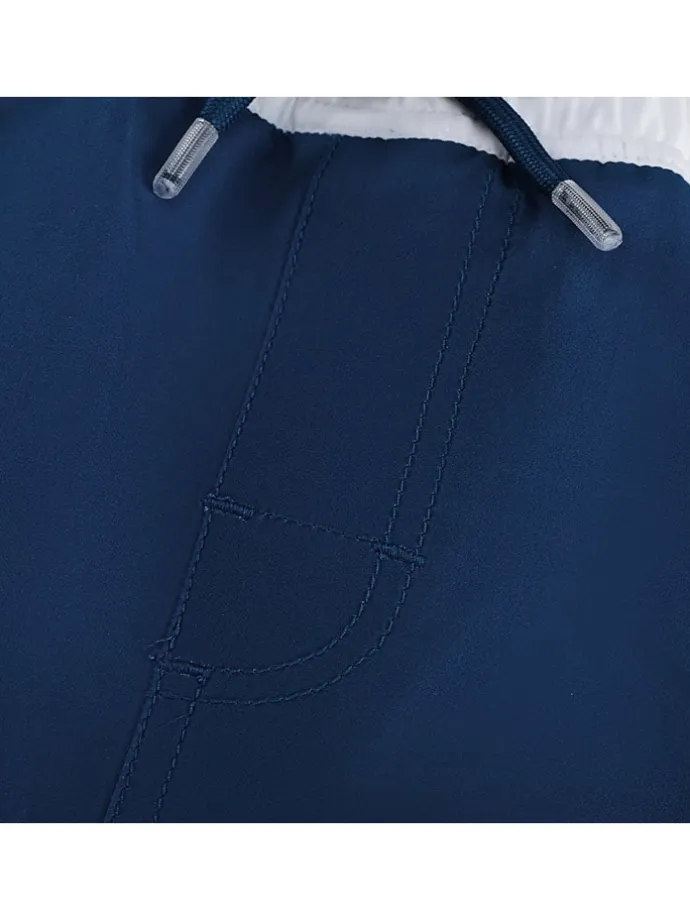 Badeshorts "Aysu" in Dunkelblau/ Orange/ Weiß
