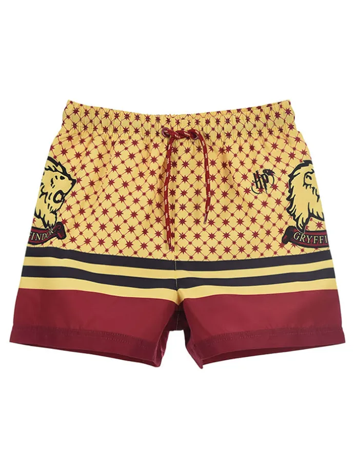 Badeshorts "Harry Potter" in Gelb/ Bordeaux