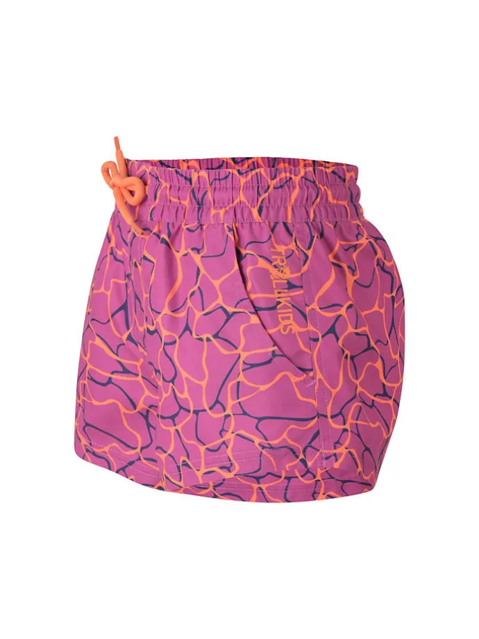 Badeshorts "Haukland" in Pink/ Orange/ Dunkelblau