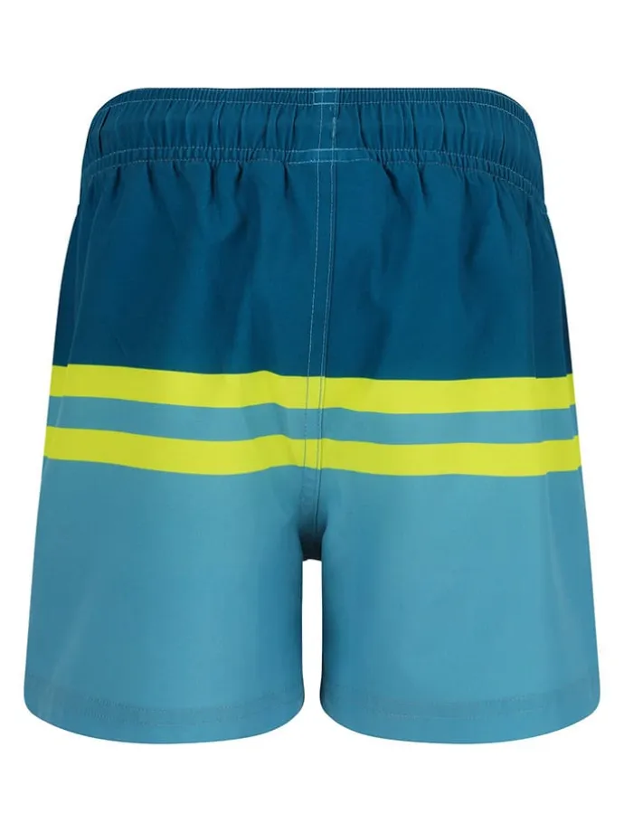 Badeshorts in Blau/ Gelb
