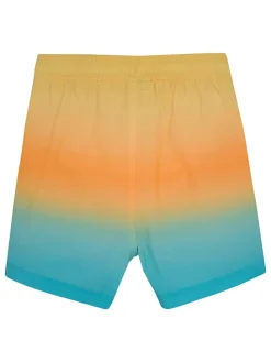 Badeshorts in Blau/ Orange