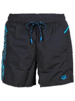 Badeshorts in Dunkelblau/ Türkis